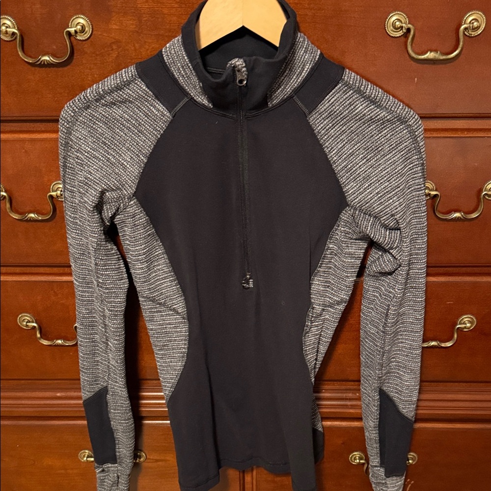 lululemon athletica Black and Gray Women's Top